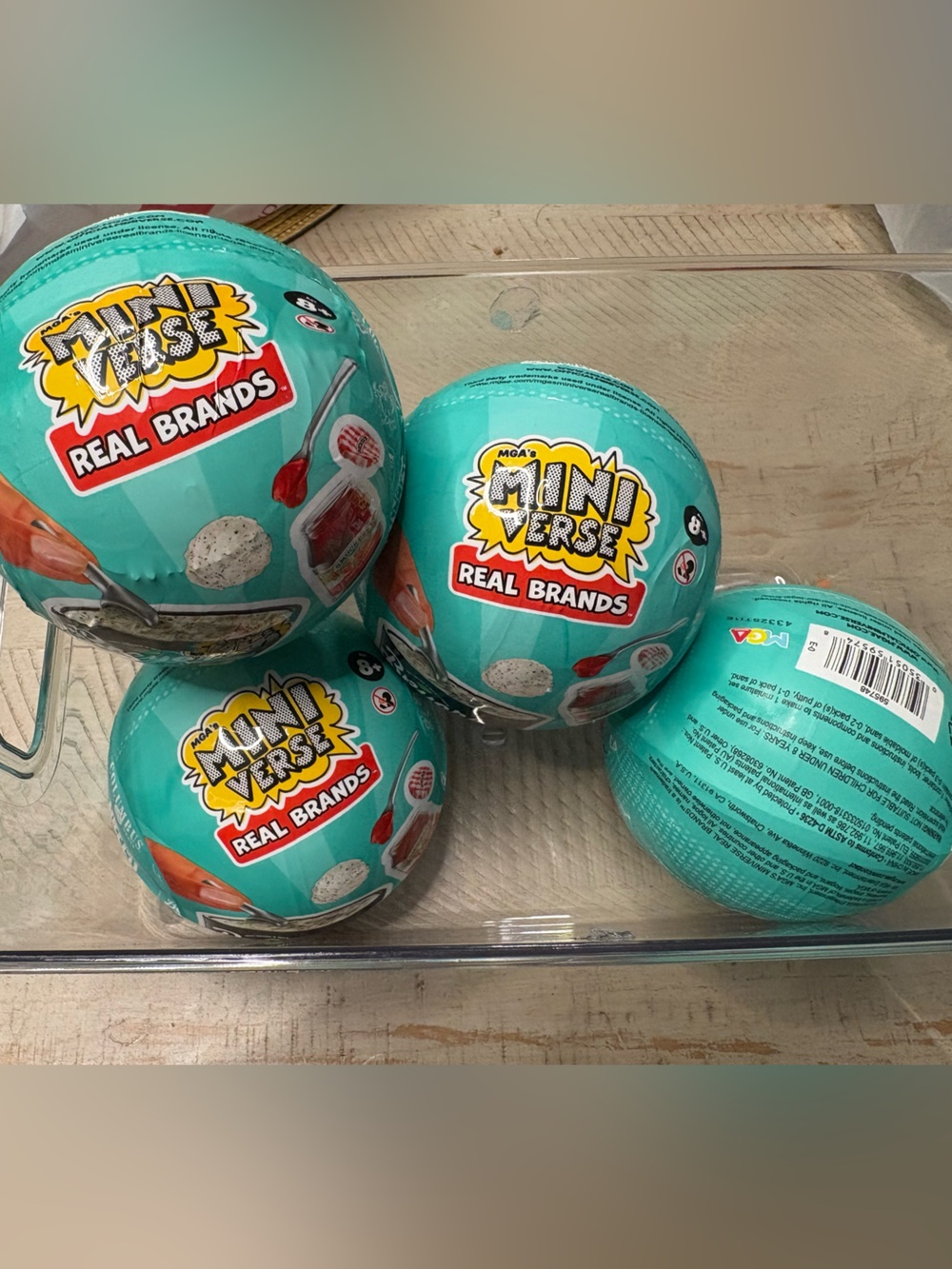 ZURU Mini Brands Real Brands Series 1 Set of 4 NEW Sealed